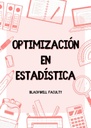 OPTIMIZACIÓN EN ESTADÍSTICA