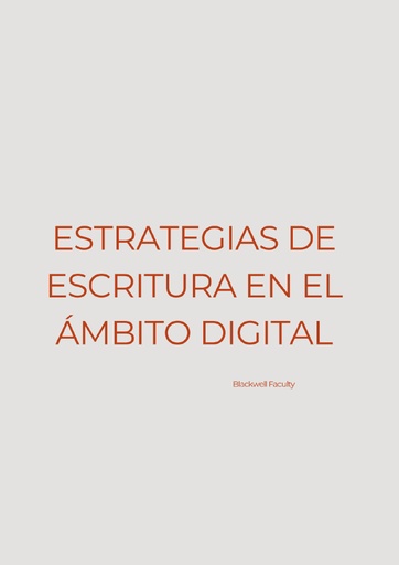 ESTRATEGIAS DE ESCRITURA EN EL ÁMBITO DIGITAL