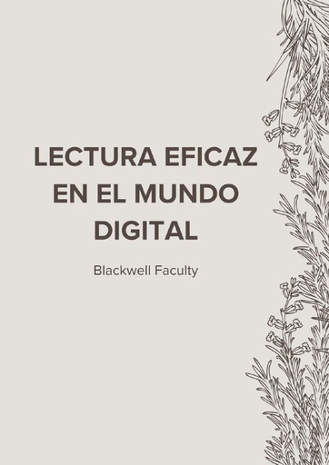 LECTURA EFICAZ EN EL MUNDO DIGITAL