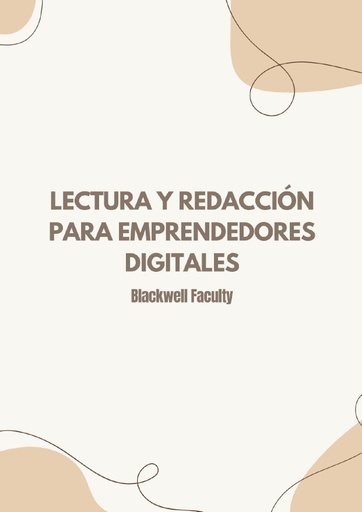 LECTURA Y REDACCIÓN PARA EMPRENDEDORES DIGITALES