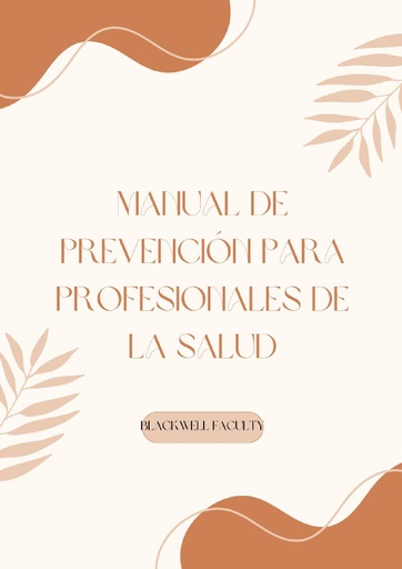 MANUAL DE PREVENCIÓN PARA PROFESIONALES DE LA SALUD