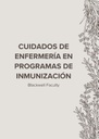 CUIDADOS DE ENFERMERÍA EN PROGRAMAS DE INMUNIZACIÓN