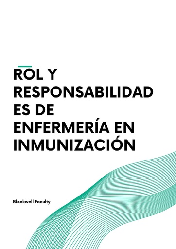 ROL Y RESPONSABILIDADES DE ENFERMERÍA EN INMUNIZACIÓN