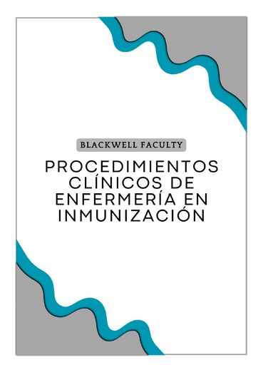 PROCEDIMIENTOS CLÍNICOS DE ENFERMERÍA EN INMUNIZACIÓN