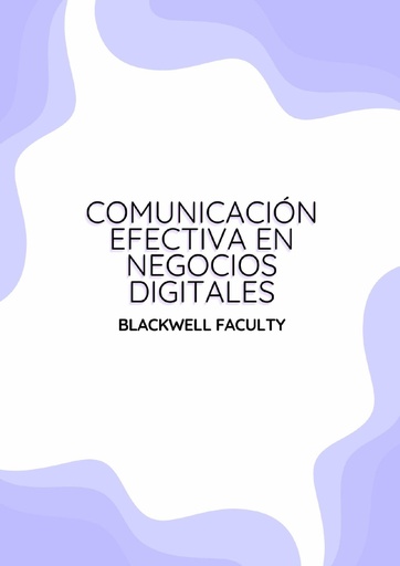 COMUNICACIÓN EFECTIVA EN NEGOCIOS DIGITALES