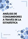 ANÁLISIS DE CONSUMIDORES A TRAVÉS DE LA ESTADÍSTICA