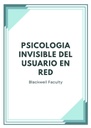 PSICOLOGIA INVISIBLE DEL USUARIO EN RED