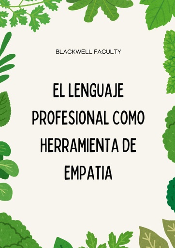 EL LENGUAJE PROFESIONAL COMO HERRAMIENTA DE EMPATIA