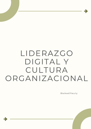 LIDERAZGO DIGITAL Y CULTURA ORGANIZACIONAL