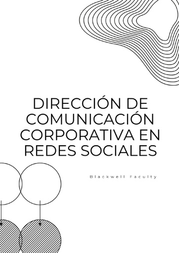 DIRECCIÓN DE COMUNICACIÓN CORPORATIVA EN REDES SOCIALES