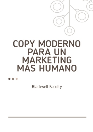COPY MODERNO PARA UN MARKETING MÁS HUMANO
