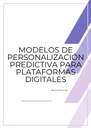 MODELOS DE PERSONALIZACIÓN PREDICTIVA PARA PLATAFORMAS DIGITALES