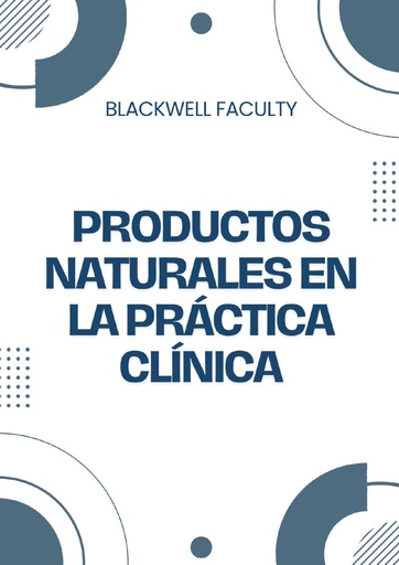 PRODUCTOS NATURALES EN LA PRÁCTICA CLÍNICA