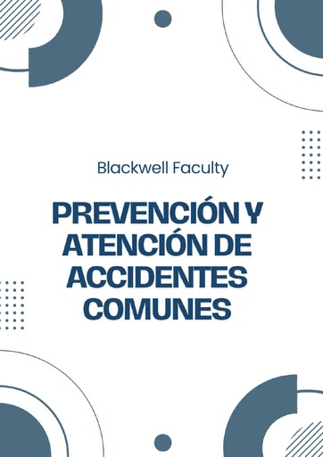 PREVENCIÓN Y ATENCIÓN DE ACCIDENTES COMUNES