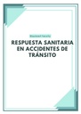 RESPUESTA SANITARIA EN ACCIDENTES DE TRÁNSITO