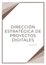DIRECCIÓN ESTRATÉGICA DE PROYECTOS DIGITALES