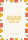 ANÁLISIS CRÍTICO DE PRÁCTICAS DE HIGIENE HOSPITALARIA
