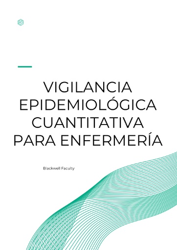 VIGILANCIA EPIDEMIOLÓGICA CUANTITATIVA PARA ENFERMERÍA