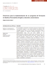 Directrices para la implementación de un programa de formación en Bioética Personalista dirigido a docentes universitarios