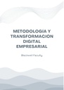 METODOLOGÍA Y TRANSFORMACIÓN DIGITAL EMPRESARIAL