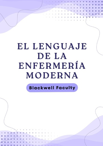 EL LENGUAJE DE LA ENFERMERÍA MODERNA