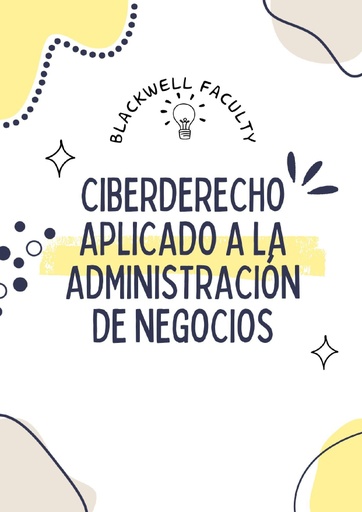 CIBERDERECHO APLICADO A LA ADMINISTRACIÓN DE NEGOCIOS