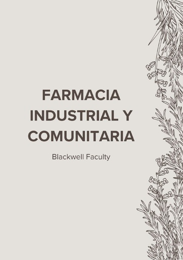 FARMACIA INDUSTRIAL Y COMUNITARIA