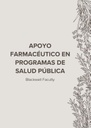 APOYO FARMACÉUTICO EN PROGRAMAS DE SALUD PÚBLICA