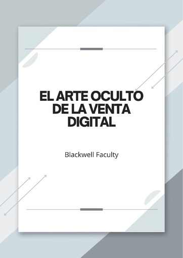 EL ARTE OCULTO DE LA VENTA DIGITAL