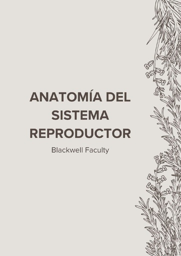 ANATOMÍA DEL SISTEMA REPRODUCTOR