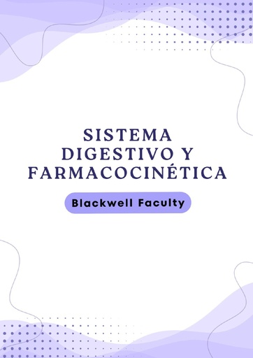 SISTEMA DIGESTIVO Y FARMACOCINÉTICA