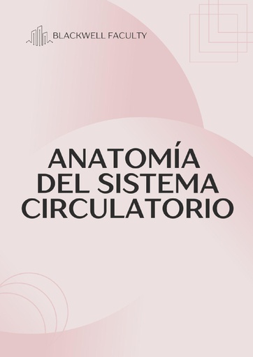 ANATOMÍA DEL SISTEMA CIRCULATORIO