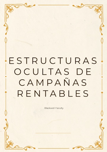 ESTRUCTURAS OCULTAS DE CAMPAÑAS RENTABLES