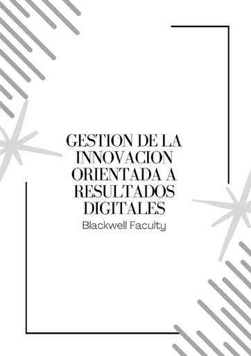 GESTION DE LA INNOVACION ORIENTADA A RESULTADOS DIGITALES