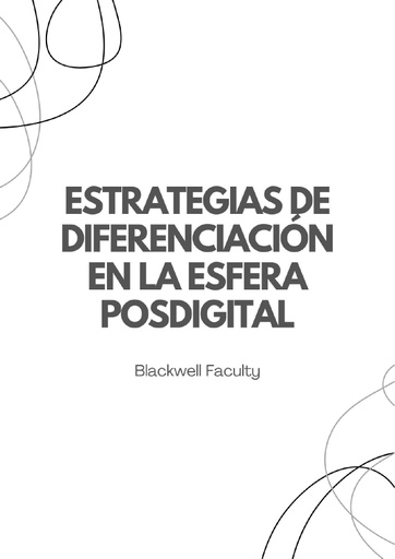 ESTRATEGIAS DE DIFERENCIACIÓN EN LA ESFERA POSDIGITAL