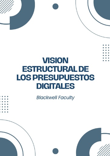 VISION ESTRUCTURAL DE LOS PRESUPUESTOS DIGITALES