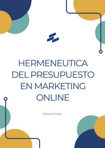 HERMENEUTICA DEL PRESUPUESTO EN MARKETING ONLINE