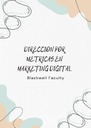 DIRECCION POR METRICAS EN MARKETING DIGITAL