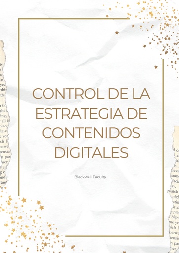CONTROL DE LA ESTRATEGIA DE CONTENIDOS DIGITALES