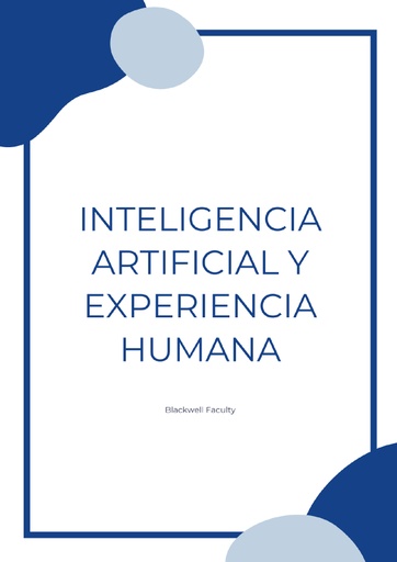 INTELIGENCIA ARTIFICIAL Y EXPERIENCIA HUMANA