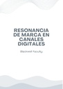 RESONANCIA DE MARCA EN CANALES DIGITALES