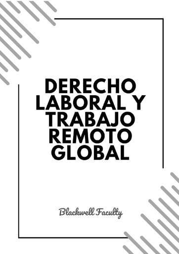 DERECHO LABORAL Y TRABAJO REMOTO GLOBAL