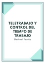 TELETRABAJO Y CONTROL DEL TIEMPO DE TRABAJO