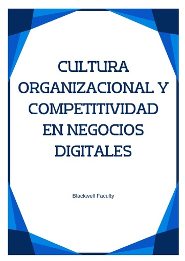 CULTURA ORGANIZACIONAL Y COMPETITIVIDAD EN NEGOCIOS DIGITALES