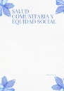 SALUD COMUNITARIA Y EQUIDAD SOCIAL