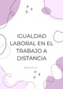 IGUALDAD LABORAL EN EL TRABAJO A DISTANCIA