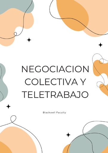 NEGOCIACION COLECTIVA Y TELETRABAJO