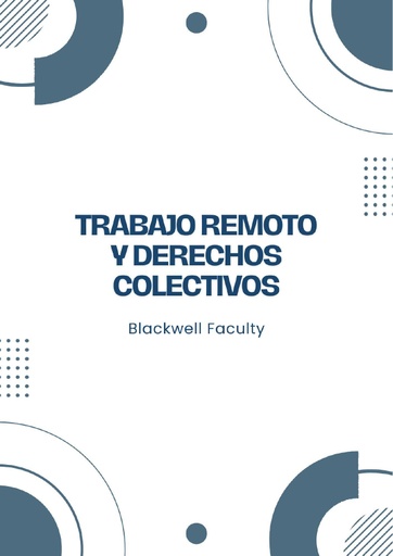 TRABAJO REMOTO Y DERECHOS COLECTIVOS