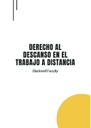 DERECHO AL DESCANSO EN EL TRABAJO A DISTANCIA
