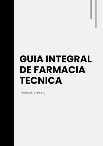 GUIA INTEGRAL DE FARMACIA TECNICA